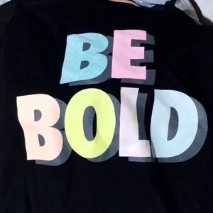 "BE BOLD" quick dri short sleeve xlg